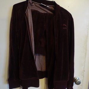 PUMA Tracksuit Burgundy